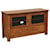 INTEG Wood Products Entertainment Terrance TV Stand with Tinted Glass and Adjustable Shelf
