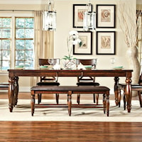 Dining Leg Table with Butterfly Leaf