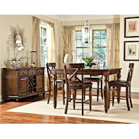 5 Piece Gathering Table and Stool Set