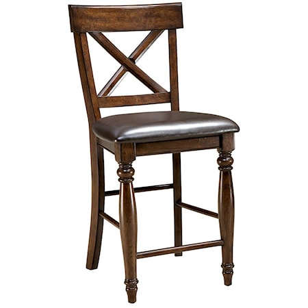 24" X-Back Barstool