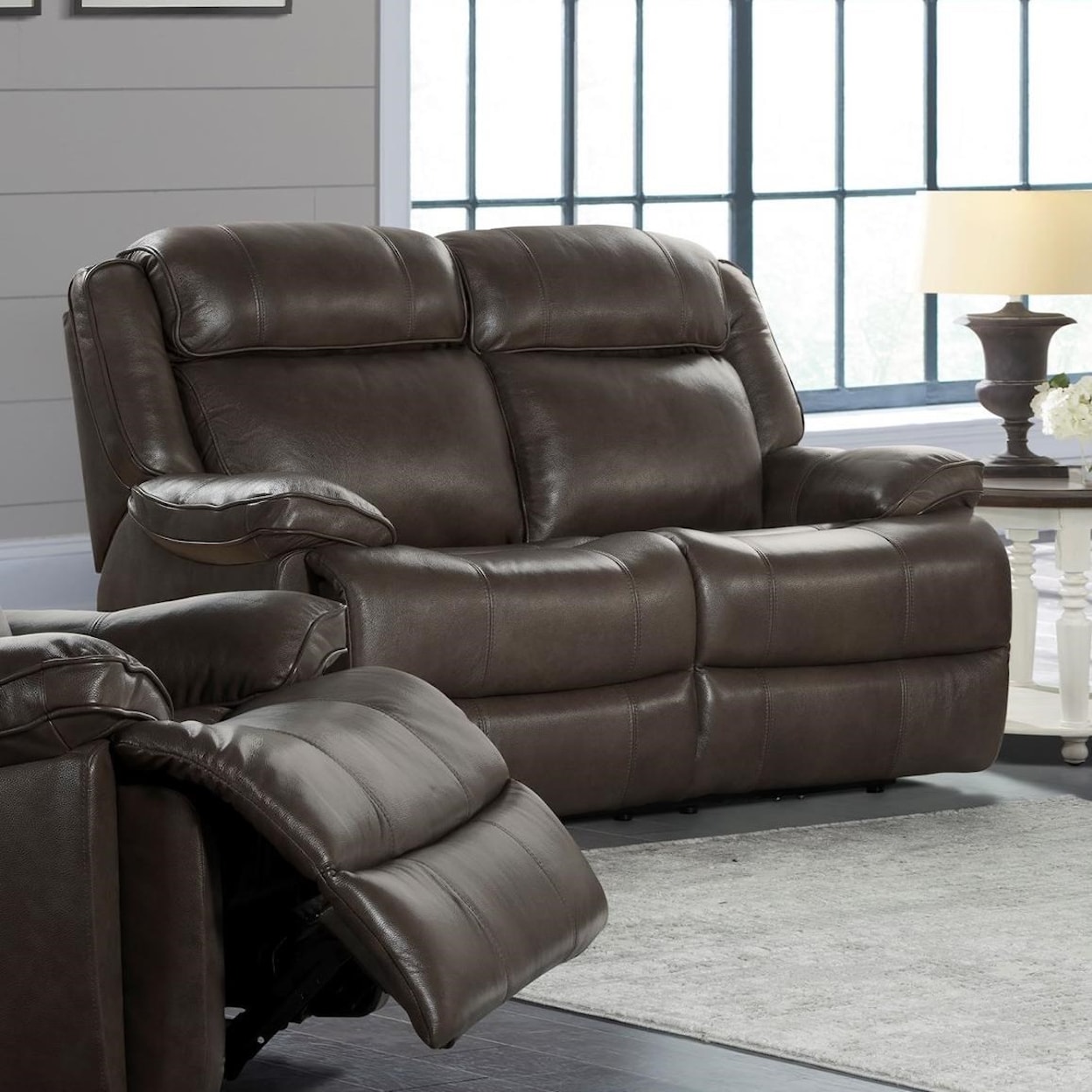 Intercon Avalon Dual Power Reclining Loveseat