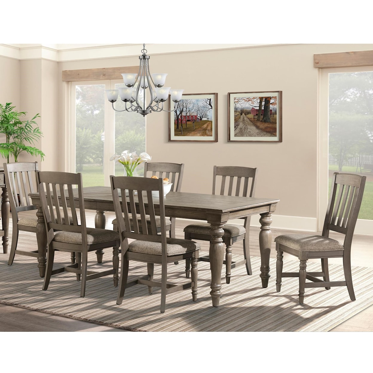 Intercon 11878 5 Piece Table and Chair Set