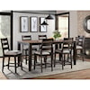 VFM Signature Beacon 7-Piece Counter Height Table and Chair Set