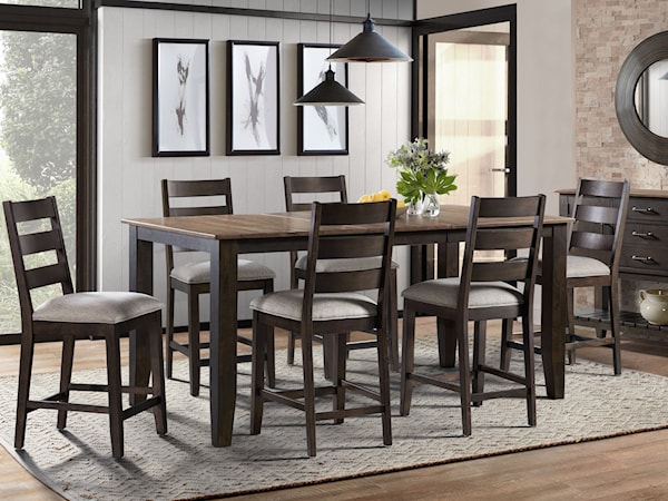 7-Piece Counter Height Table and Chair Set