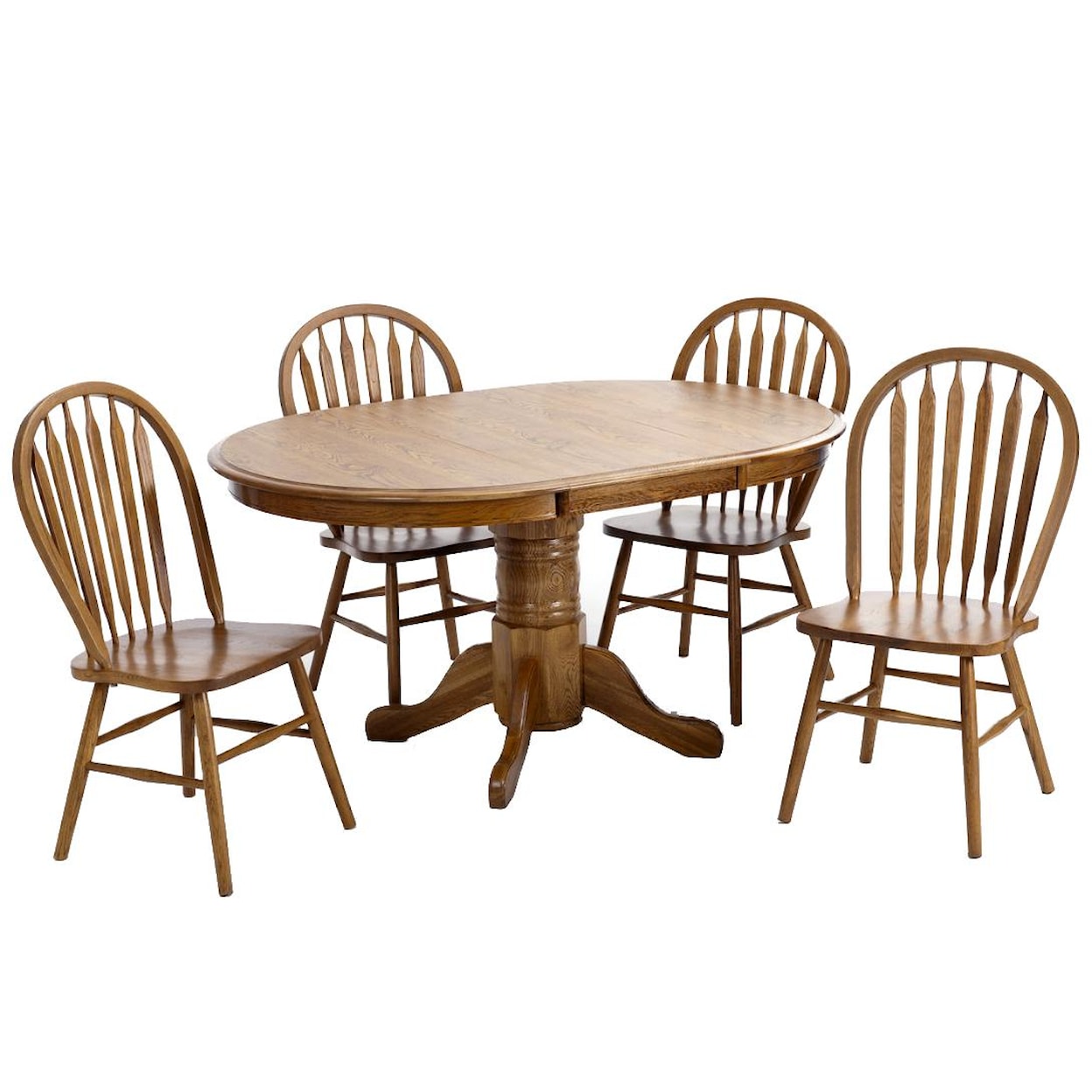 Intercon Classic Oak 5Pc Formica Top Dinette