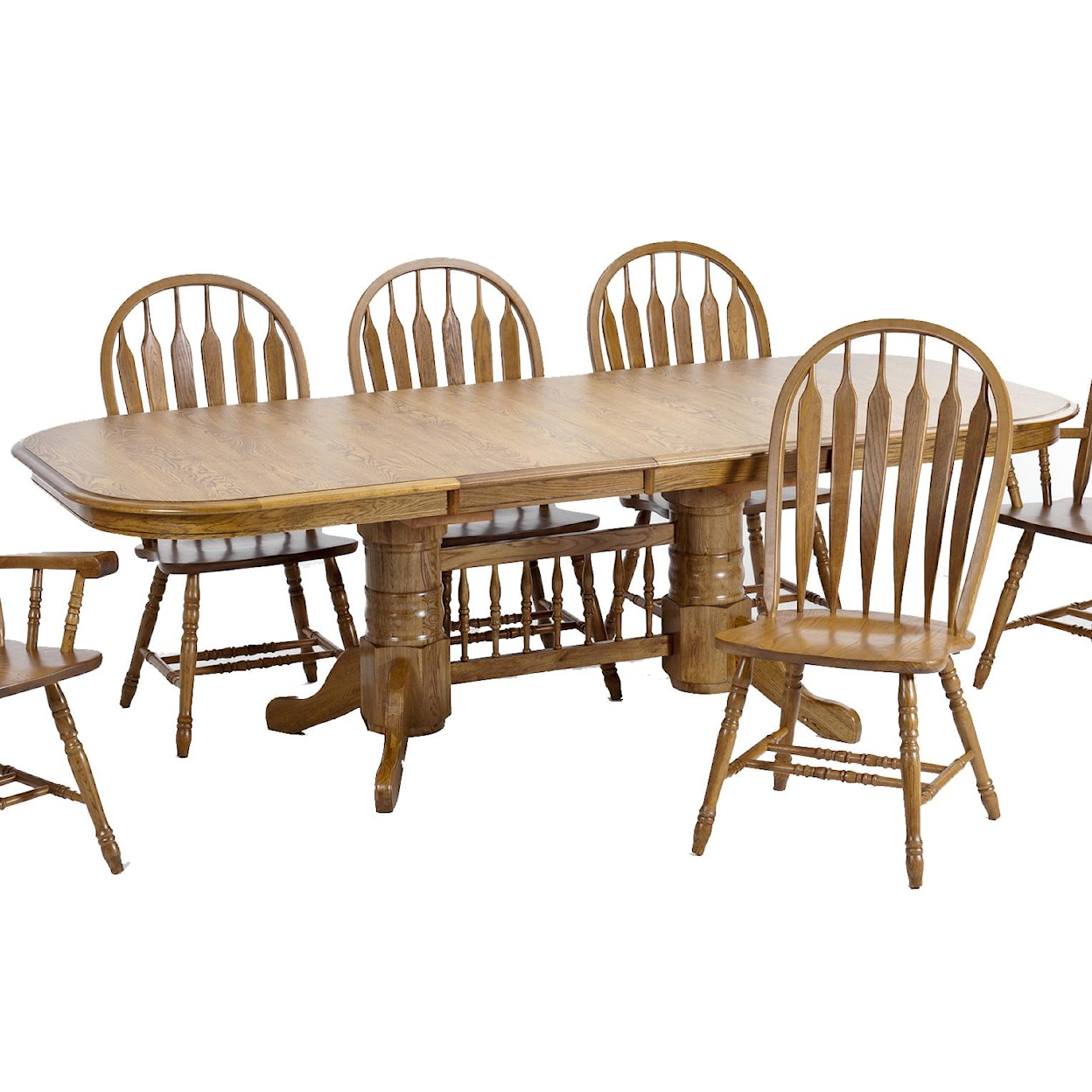Intercon Classic Oak Trestle Dining Table