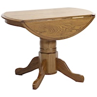 42" Pedestal Table with Drop Leaves