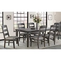 Relaxed Vintage 5-Piece Table and Chair Set