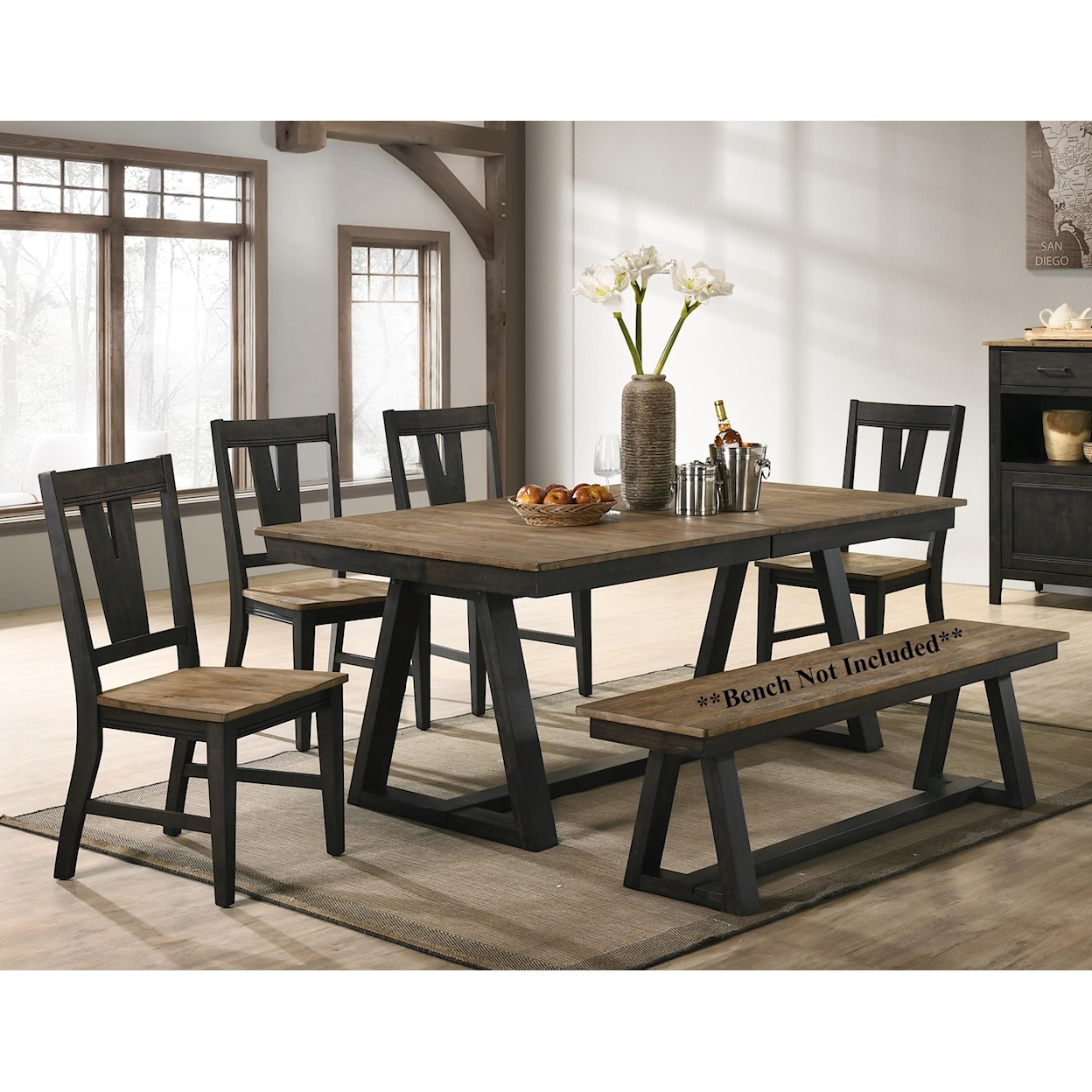 Intercon Harper 5-Piece Table and Chair Set