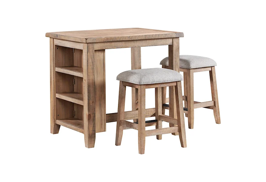 Highland 3-Piece Counter Height Table and Chair Set by Intercon at Rife's Home Furniture