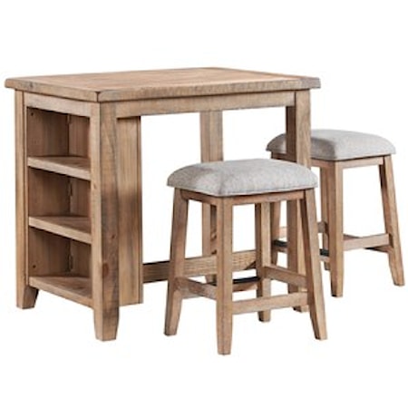 3-Piece Counter Height Table and Chair Set