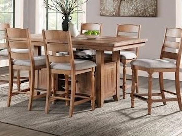 7-Piece Counter Height Table and Chair Set