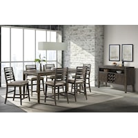 Counter Height Dining Set includes Table and 4 Chairs