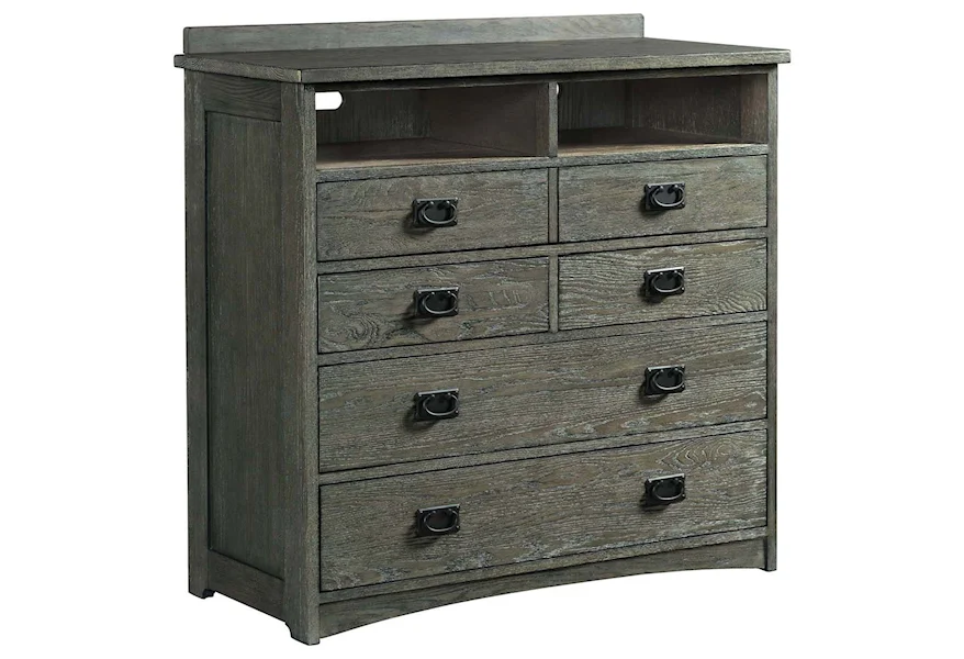Oak Park 5 Drawer Media Chest by Intercon at Sheely's Furniture & Appliance