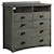 Intercon Oak Park Mission Five Drawer Media Chest with Power Station