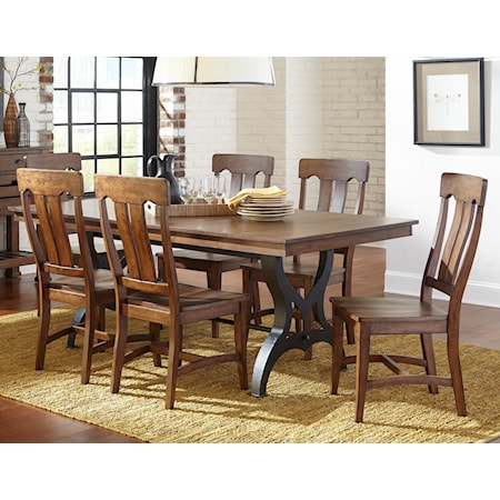 5 Piece Table & Chair Set with Leaf