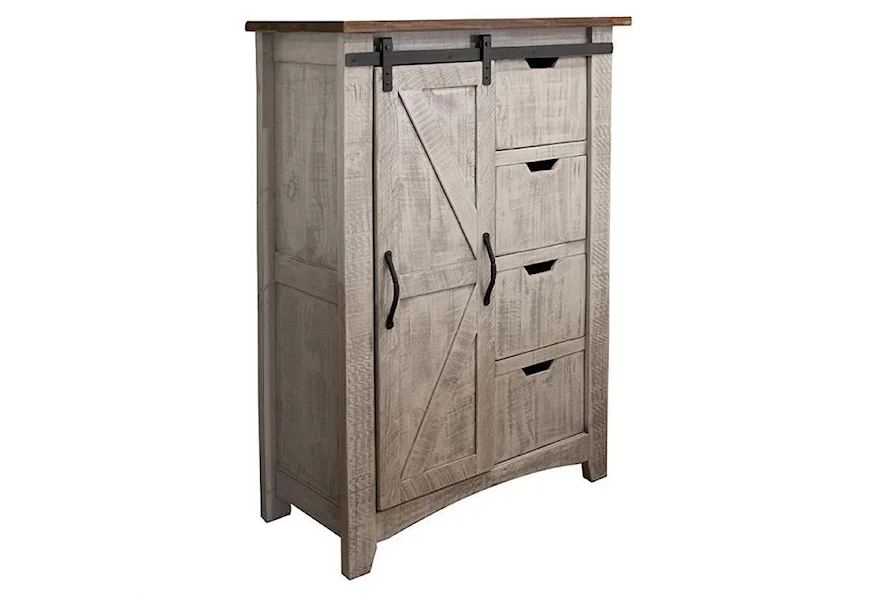 Pueblo Chest with 4 Drawers and 1 Door by International Furniture Direct at VanDrie Home Furnishings