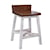 IFD International Furniture Direct Pueblo 24" Counter Height Stool with Low Back