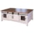 International Furniture Direct Pueblo Rustic Cocktail Table with Mesh Panel Accents and Sliding Doors