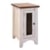International Furniture Direct Pueblo Rustic Chairside Table with Mesh Panel Door