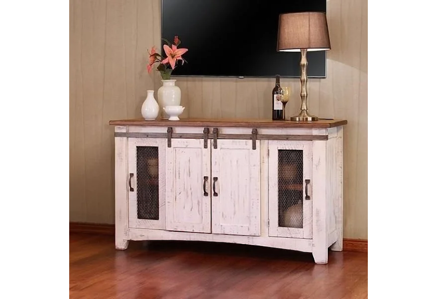 Pueblo 60" TV Stand by International Furniture Direct at Godby Home Furnishings
