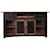 International Furniture Direct Pueblo Wooden Bar with Iron footrest