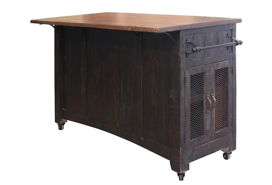 Pueblo Kitchen Island by International Furniture Direct at Godby Home Furnishings