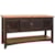 International Furniture Direct Pueblo Rustic Sofa Table with Mesh Panel Accents