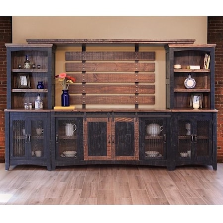 Wall Unit with Distressed Finish
