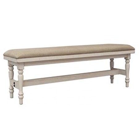 Breakfast Bench with Turned Legs