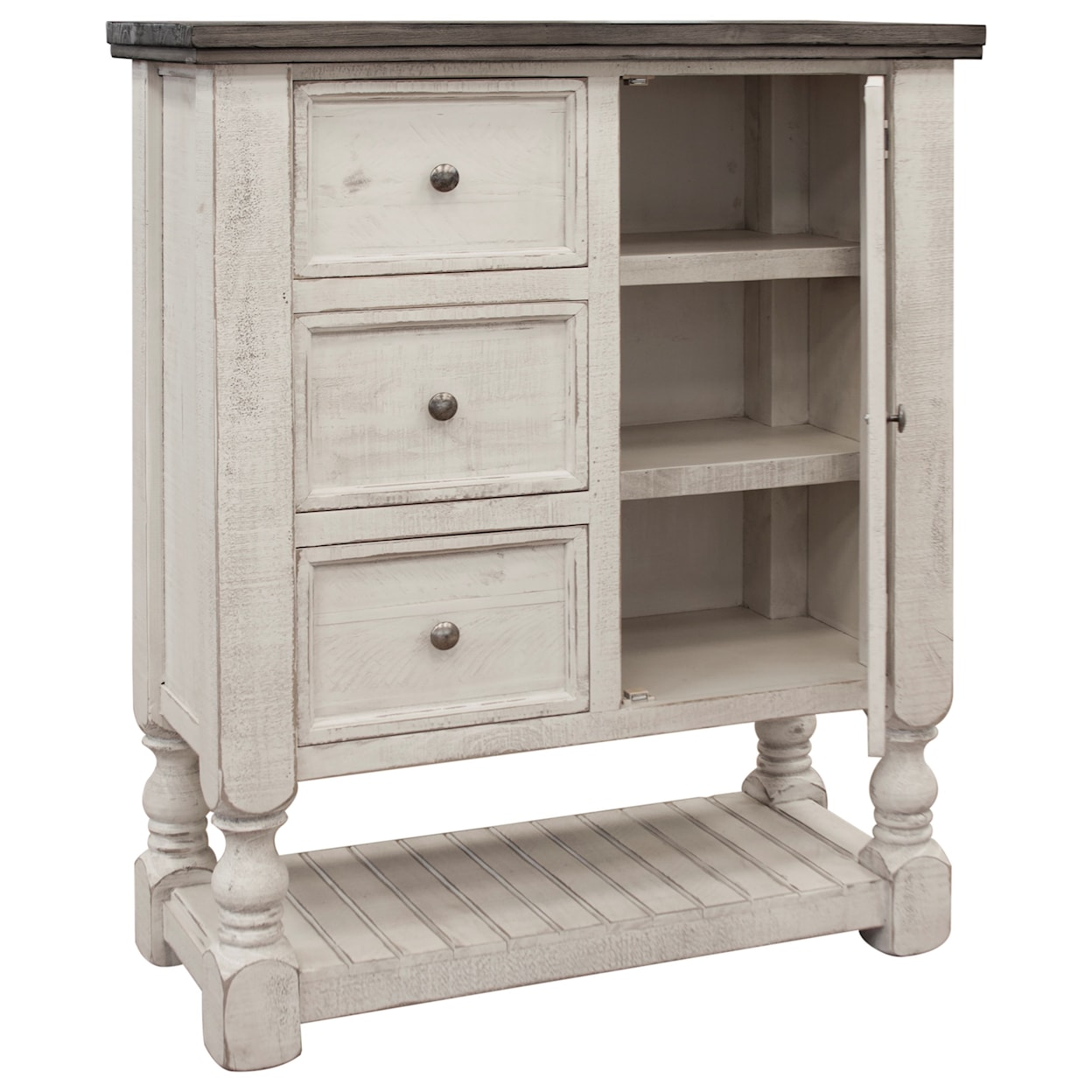 International Furniture Direct Stone Chest with Doors