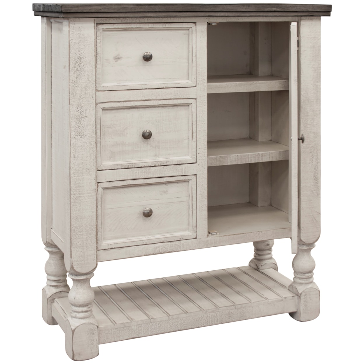 International Furniture Direct Stone Chest with Doors