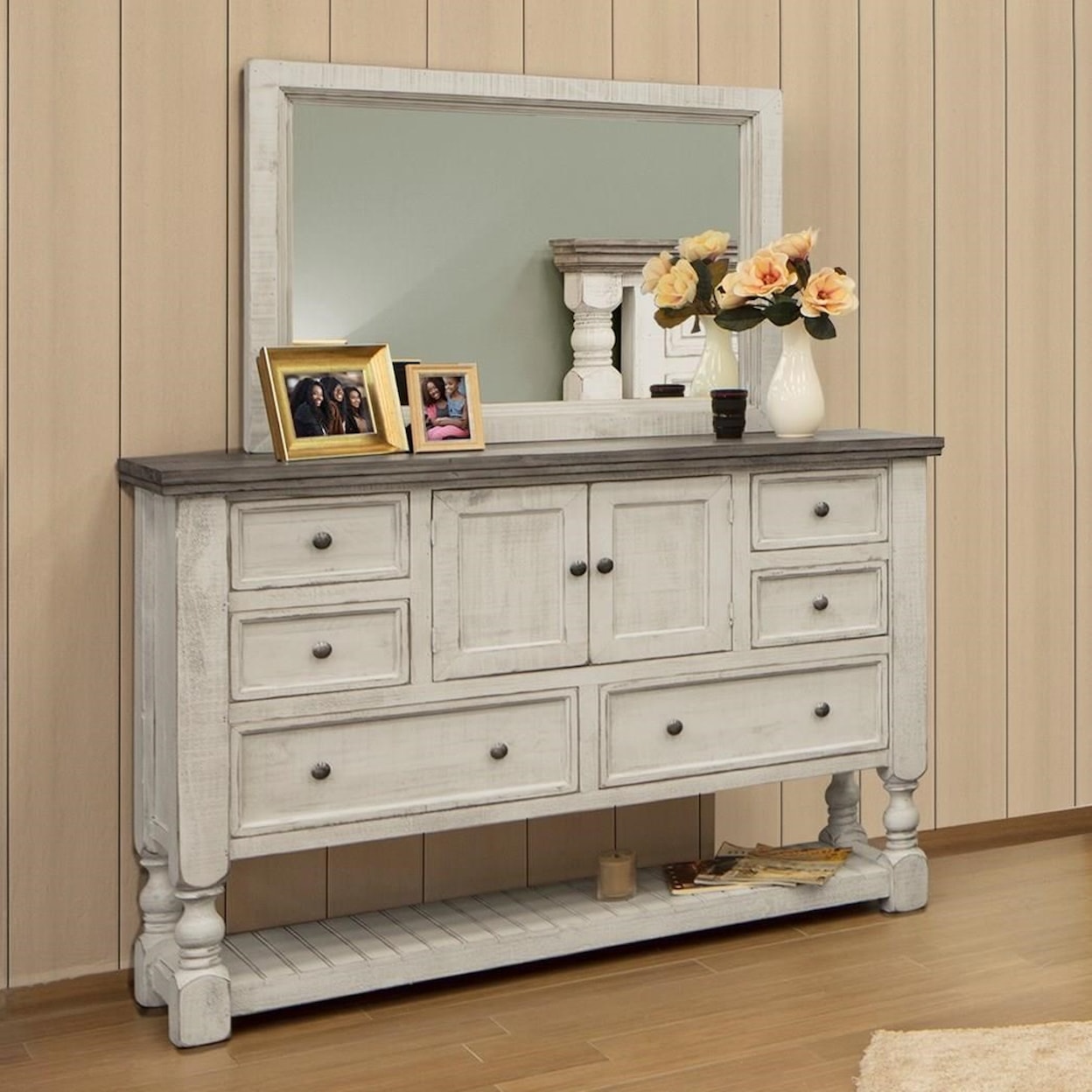 IFD International Furniture Direct Stone Dresser