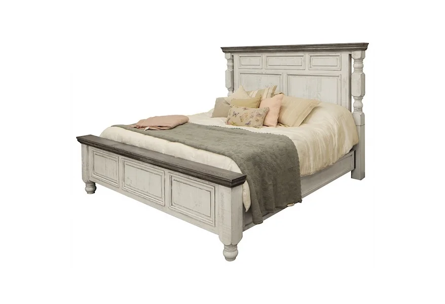 Stone Queen Bed by International Furniture Direct at Furniture Barn