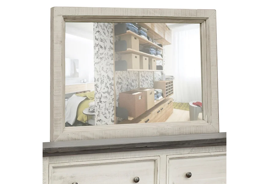 Stone Dresser Mirror by International Furniture Direct at VanDrie Home Furnishings
