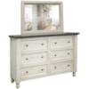 International Furniture Direct Stone Dresser Mirror