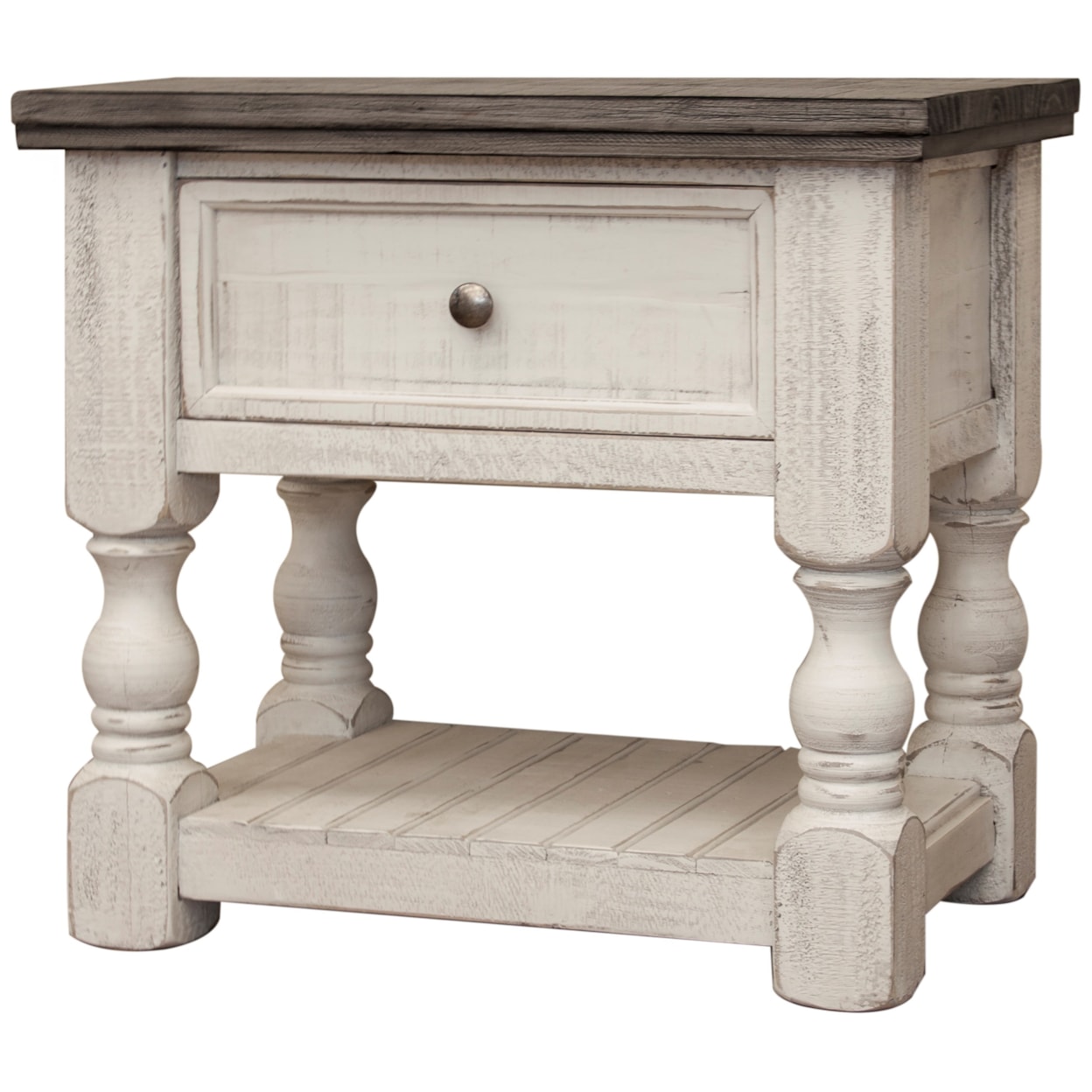 International Furniture Direct Stone Nightstand