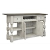 IFD International Furniture Direct Stone Bar with 2 Drawers and 2 Doors