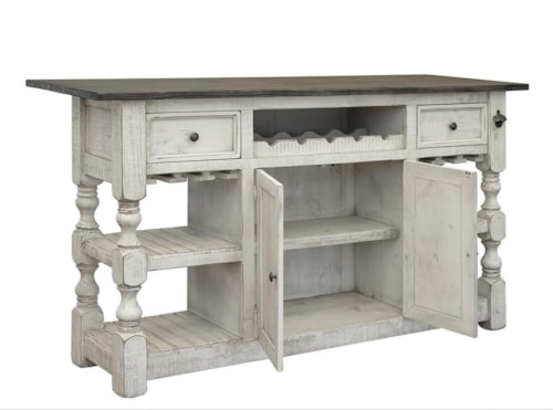 Relaxed Vintage Bar with 2 Drawers and 2 Doors