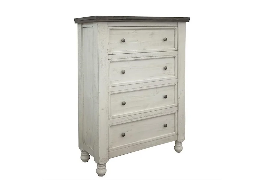 Stone 4 Drawer Chest by International Furniture Direct at Godby Home Furnishings