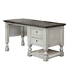 IFD International Furniture Direct Stone Desk with 2 Drawers and 1 Shelf