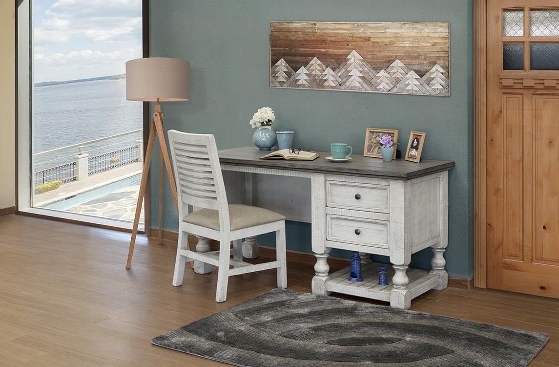 Desk with 2 Drawers and 1 Shelf