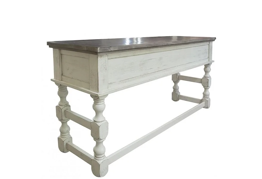 Stone Counter Height Sofa Table by VFM Signature at Virginia Furniture Market