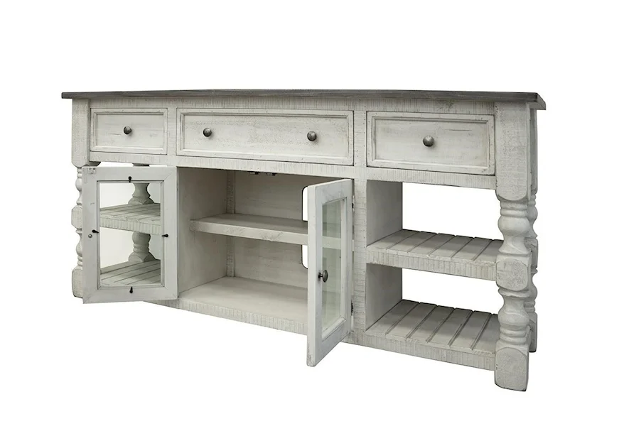 Stone 70" TV Stand by International Furniture Direct at Furniture Superstore - Rochester, MN