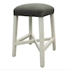 International Furniture Direct Stone 24" Stool with Fabric Seat