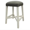 International Furniture Direct Stone 24" Stool with Fabric Seat