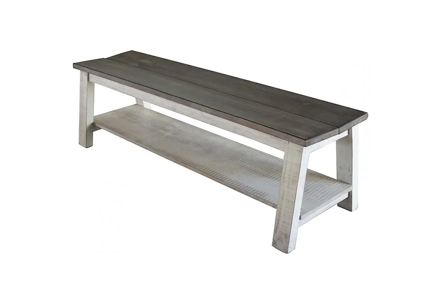 Stone Bench by International Furniture Direct at Furniture and ApplianceMart