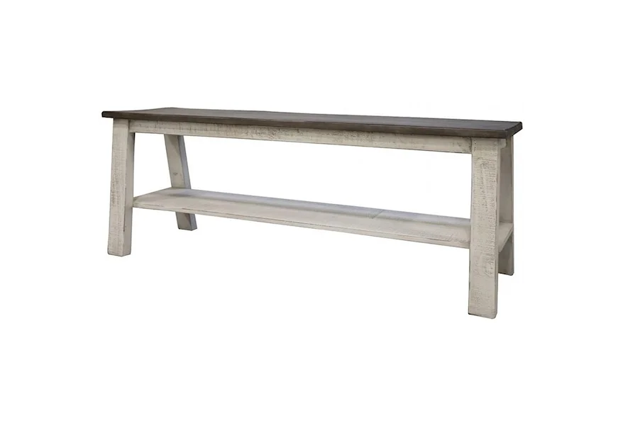 Stone Counter Height Bench by International Furniture Direct at Godby Home Furnishings