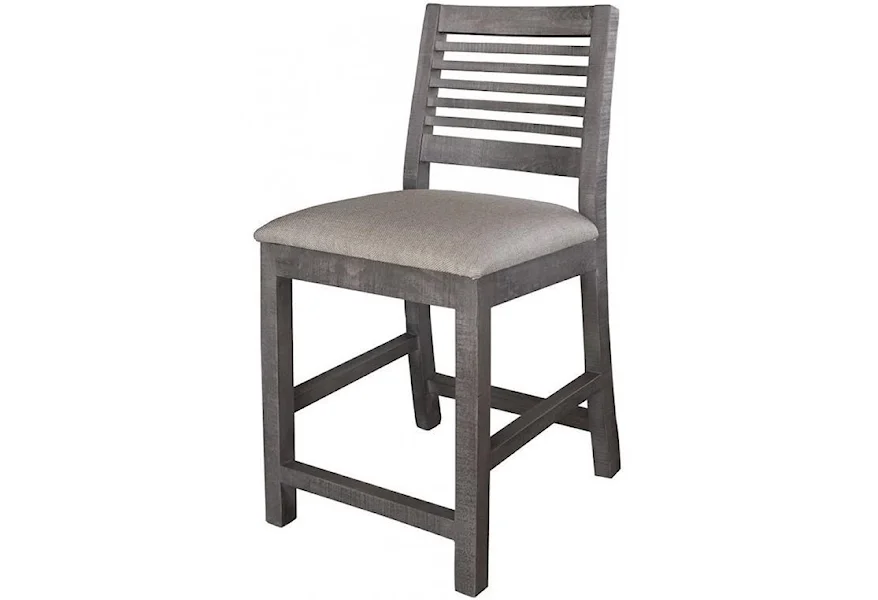 Stone 24" Bar Stool by International Furniture Direct at Home Furnishings Direct