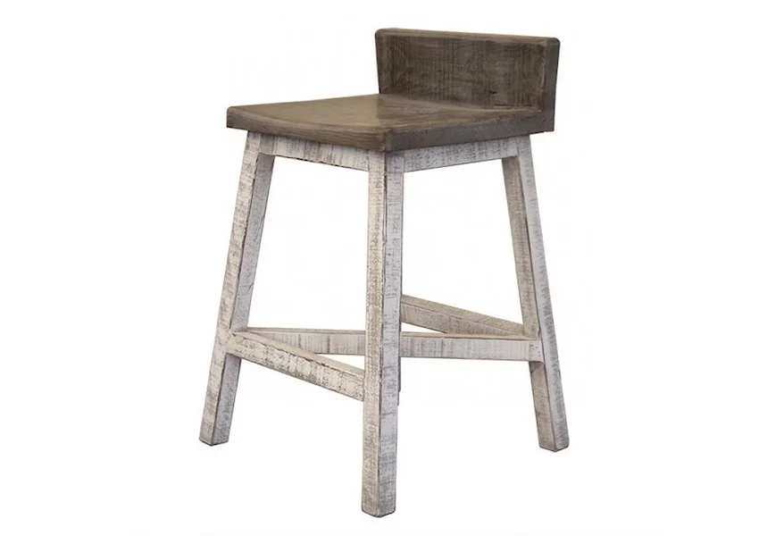 Stone Bar Stool by International Furniture Direct at Godby Home Furnishings